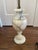 Vintage Marble Two Bulb Table Urn-Style Lamp With Carved Swirl Design For Sale - Image 4 of 8