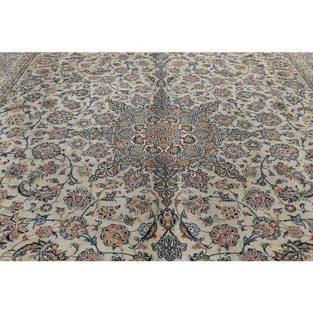 Vintage Kashan Rug, 2000s For Sale - Image 6 of 17