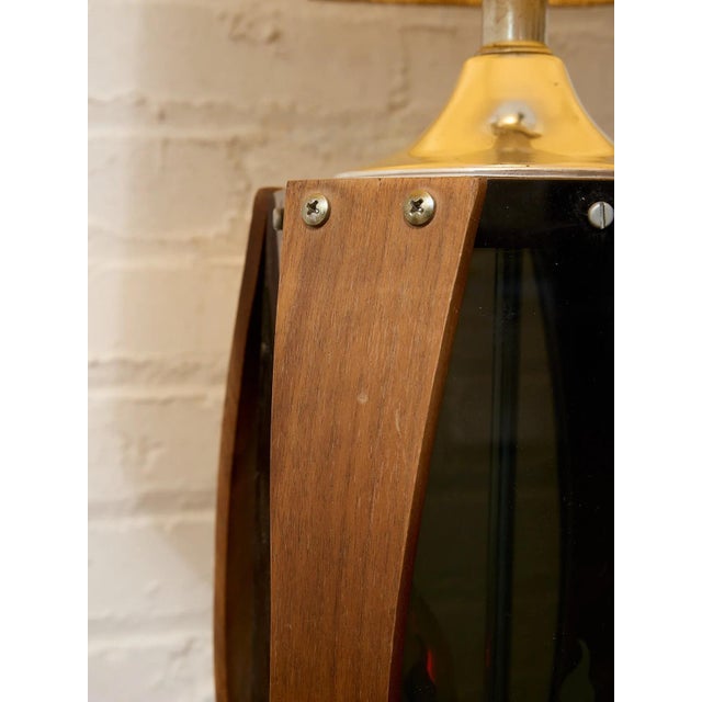 Mid 20th Century Vintage Mid-Century Table Lamps Featuring Sculptural Wood Frame - a Pair For Sale - Image 5 of 10