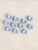 English Antique Blue and White Porcelain Open Salt Cellars - Set of 11 For Sale - Image 3 of 4