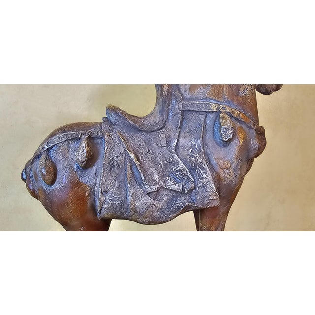 Attila Tivadar's Cast Stone Horse Sculpture, Original Repro of the Artist Marked #An1 For Sale In Washington DC - Image 6 of 12
