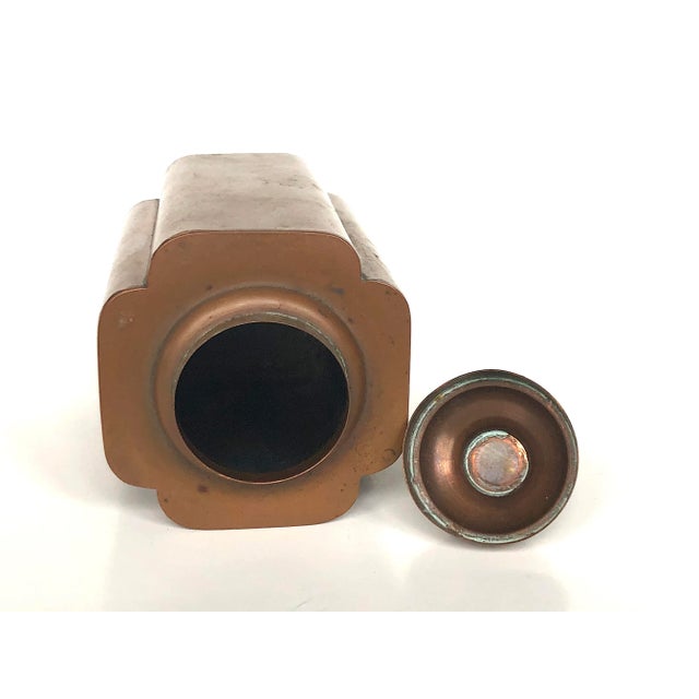 Early 20th Century Vintage Copper Tea Caddy Stash Box For Sale - Image 11 of 13