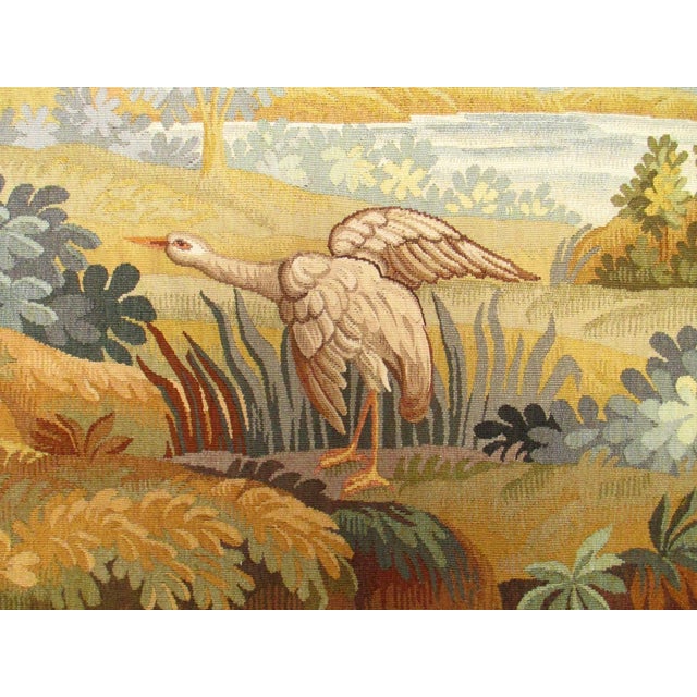 Decorative Aubusson Tapestry For Sale - Image 4 of 9