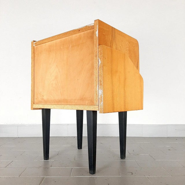 Mid-Century Polish Nightstand, 1970s For Sale - Image 4 of 11
