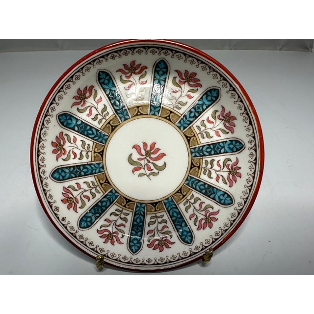 Traditional Minton for Maison Toy Paris Demitasse Cup & Saucer RARE For Sale - Image 3 of 10