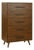 Emery Walnut 5 Drawer Chest For Sale - Image 11 of 11