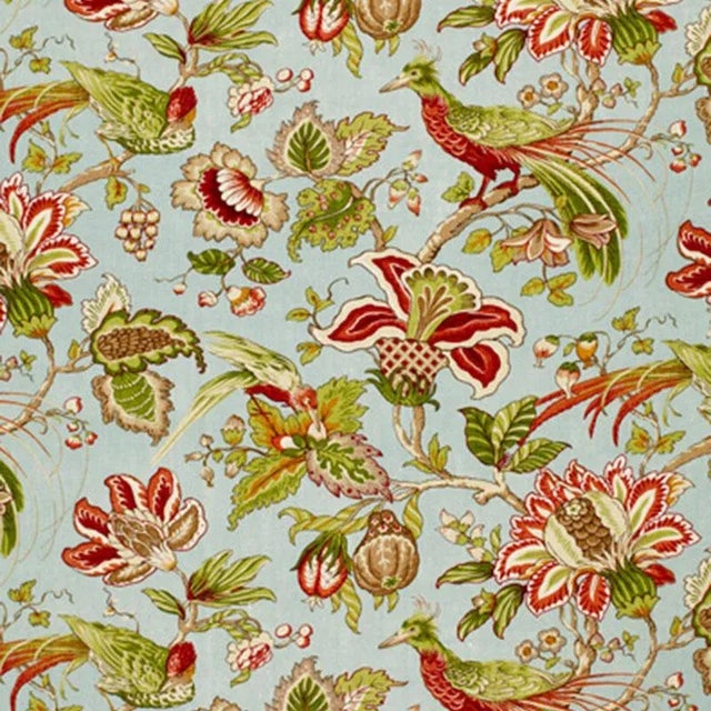 Sample- Schumacher Sandringham Fabric in Robin'S Egg For Sale