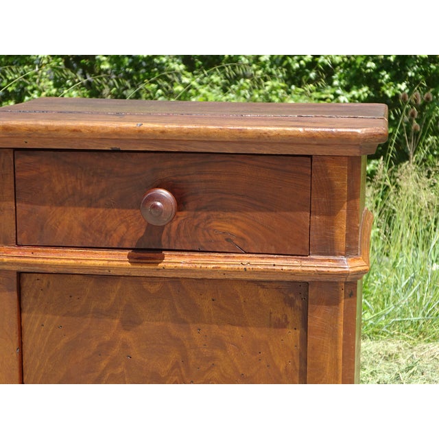 Louis Philippe Bedside Table in Walnut and Burr Walnut For Sale - Image 3 of 18