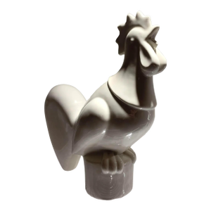 Waylande Gregory Art Deco Ceramic Rooster Sculpture, Glazed, 1940s, Usa