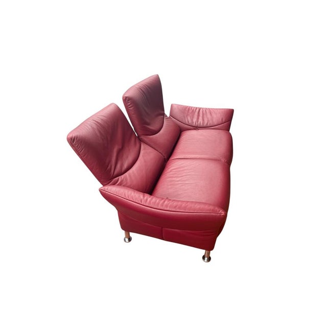 1990s DS 145 2-Seater Sofa in Red Leather from de Sede, 1990s For Sale - Image 5 of 9