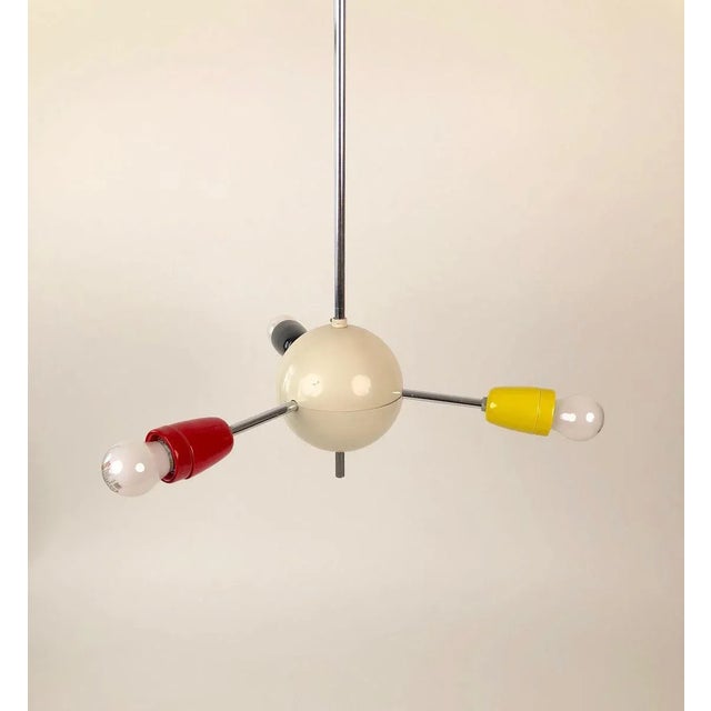 1960s Czech Republic Sputnik with Colored Sockets, 1960s For Sale - Image 5 of 12
