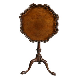 George III Mahogany Tilt Top Tea Table For Sale