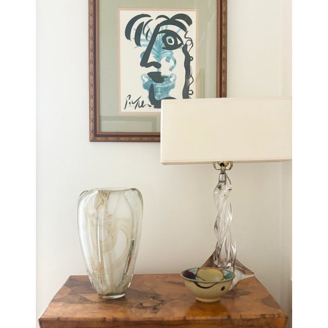 Vintage Studio Pottery Stoneware Bowl in Abstract Bold Color Patch Glaze, 20th Century For Sale - Image 4 of 12