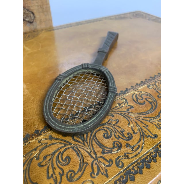 Vintage Brass Tennis Racket Paperweight For Sale In Dallas - Image 6 of 6