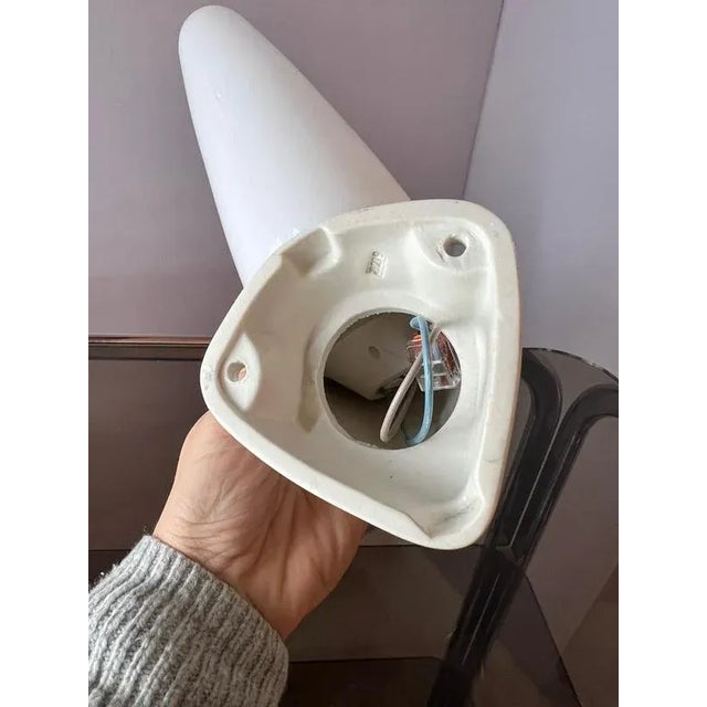 White Model 6035 Wall Lamp in White by Sigvard Bernadotte for Ifö For Sale - Image 8 of 10