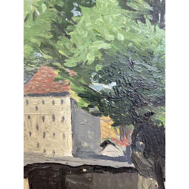 Harry Urban, Un village à Genève, Oil on Canvas For Sale - Image 8 of 12