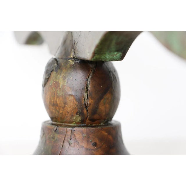 Brown 19th Century Antique Baroque Style Wooden Ecclesiastical Altar Candelabras - a Pair For Sale - Image 8 of 11