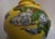 1990s Dragon in Flight through Clouds on Large Yellow Jar For Sale - Image 9 of 10