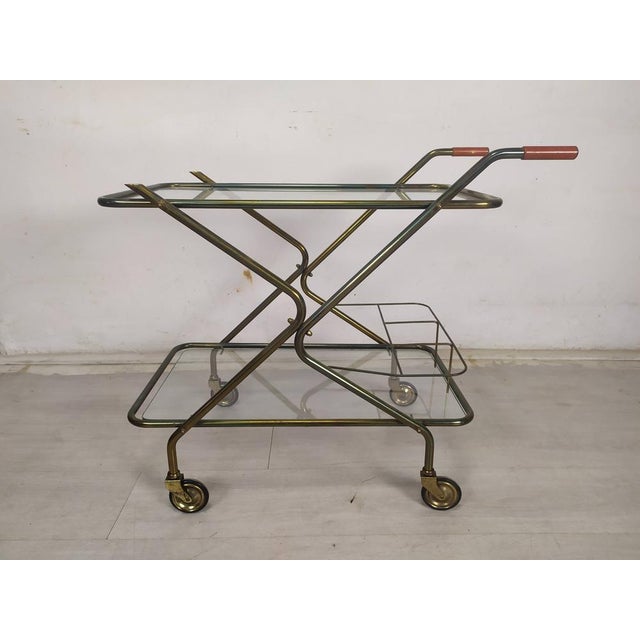 Vintage Brass Bar Service, 1950s For Sale - Image 15 of 15