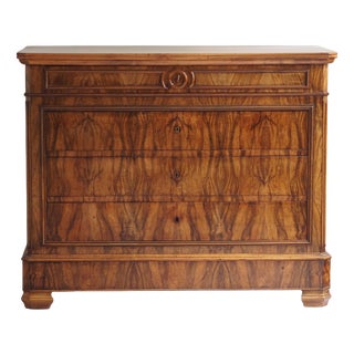 Louis Philippe Chest of Drawers in Walnut Burl, 1860 For Sale