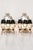 A striking pair of antique Italian wall sconces featuring mirrored backplates, delicate petite beading, and sparkling...