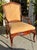 Nancy Corzine Tropez French Mahogany & Leather Fauteuil Arm Chair For Sale - Image 4 of 6