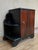 Early 20th Century Pair of Art Deco Side Cabinets or Nightstands with Ebonized Base and Burl Walnut For Sale - Image 4 of 18