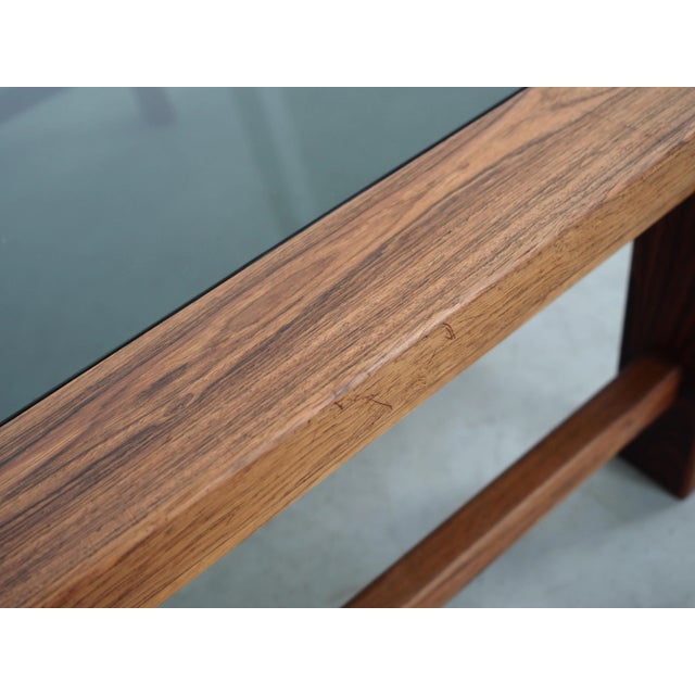 Brown Danish Rosewood Bench, 1970s For Sale - Image 8 of 12