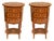 French Louis XVI Revival Marquetry Nightstands, Set of 2 For Sale