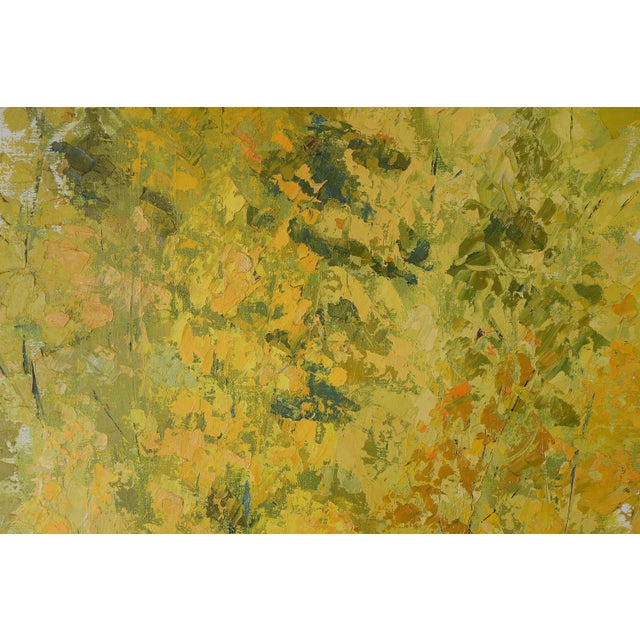 Vintage 1960s Helena Willi Impressionist Trees Forest Painting For Sale - Image 10 of 13