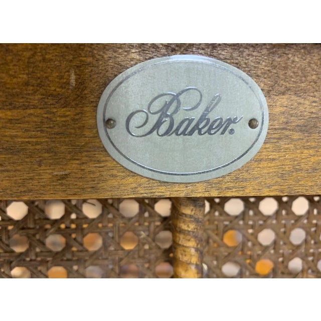 Gorgeous Chairs in Good Vintage Condition. Solid and Firm. One Chair has a broken cane seat. Otherwise, Wear is usual for...