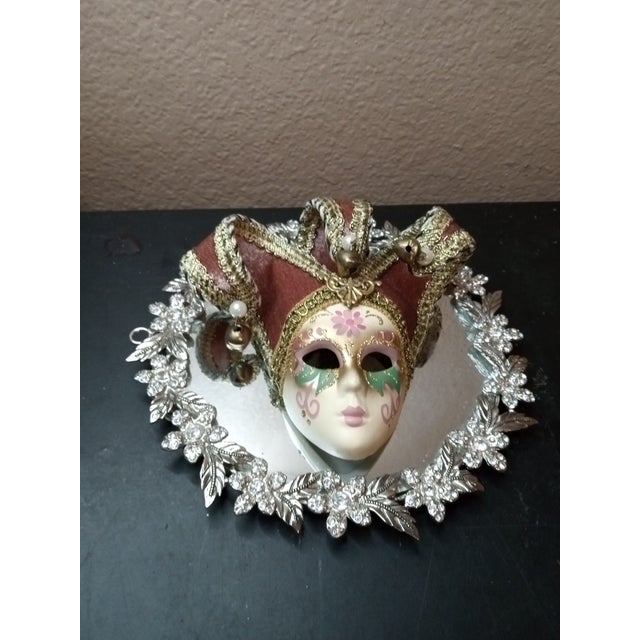 GORGEOUS Hand painted Decorative Venetian Mask Made in Italy This exquisite, hand-painted Venetian mask from Italy is a...