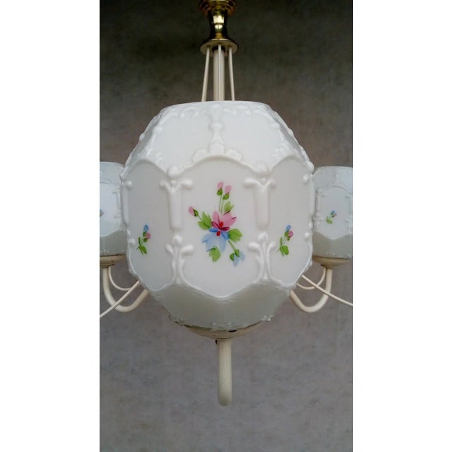 Vintage Metal Chandelier, 1970s For Sale - Image 6 of 17