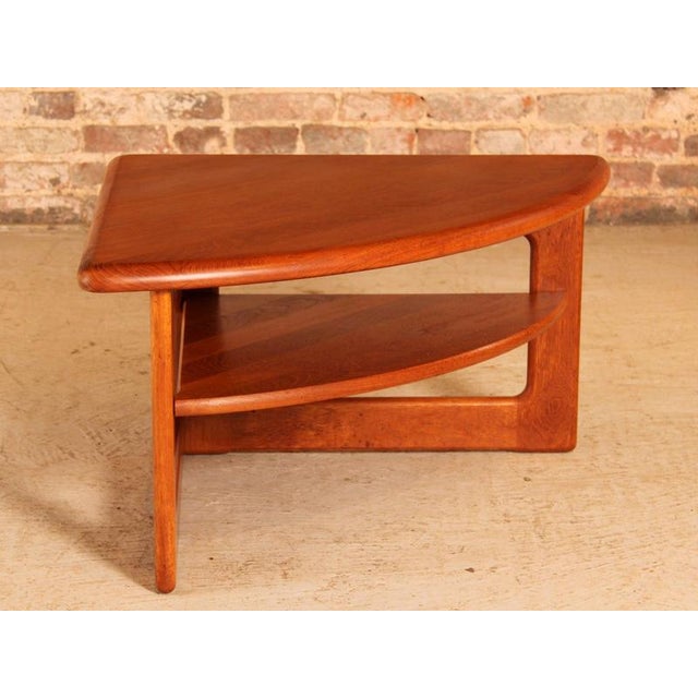 Brown Mid-Century Modern Danish Teak Coffee Table by S. Burchardt-Nielsen, 1970s For Sale - Image 8 of 11