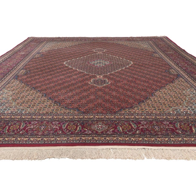 Vintage Chinese Tabriz Rug, 09'03 X 12'04 For Sale - Image 4 of 10