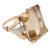 Retro 21.90 Carat Topaz Low-Karat Rose Gold Silver Cocktail Ring, Size 8 For Sale - Image 4 of 6