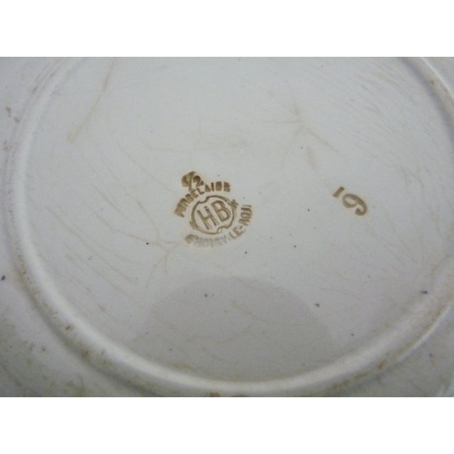 Earthenware Dessert Plates with Fruit Decoration from HB Choisy Le Roi, 19th Century, Set of 10 For Sale - Image 9 of 11