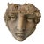 1980s Cast Stone Figural Face Planter For Sale