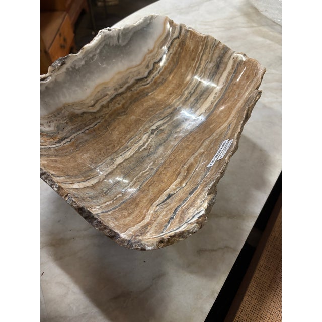 Late 20th Century Onyx Bowl For Sale - Image 4 of 11