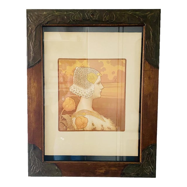 Paul Berthon, Queen Wilhelmine, 1901, Lithograph For Sale