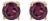 Solitaire 4mm Madagascar Rhodolite Garnet Studs in 14k Gold - 4-Prong Design, A Pair For Sale
