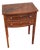 19th Century English Sheraton Mahogany Stencil Inlay Nightstand. For Sale