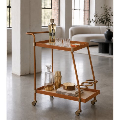 A statement piece from Arteriors, the Sanders Bar Cart blends timeless sophistication with exceptional functionality....