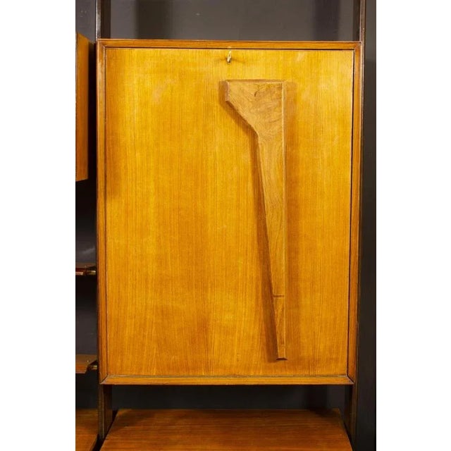 1950s Mid-Century Italian Modular Bookcase, 1950 For Sale - Image 5 of 15