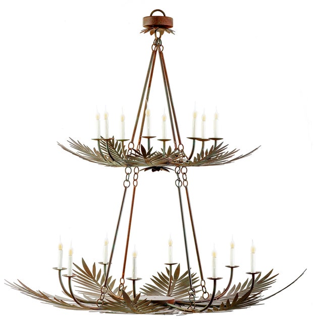 Contemporary Naples Two Tier Chandelier by Lowcountry Originals For Sale - Image 3 of 3