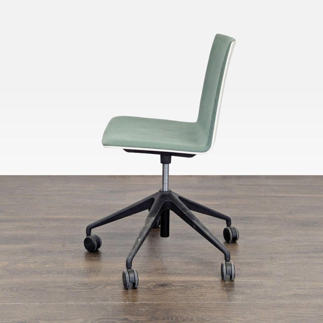 Modern Andreu World Modern Green Office Chair With Wheels For Sale - Image 3 of 9