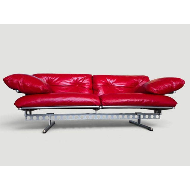Red Ouverture Sofa by Pierluigi Cerri for Poltrona Frau, 2003 For Sale - Image 15 of 18