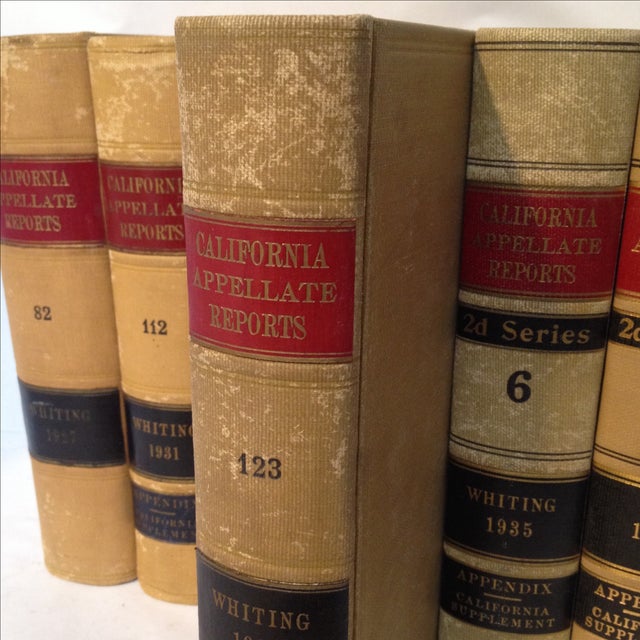 Law Books, California Appellate Reports Set of 7 Chairish