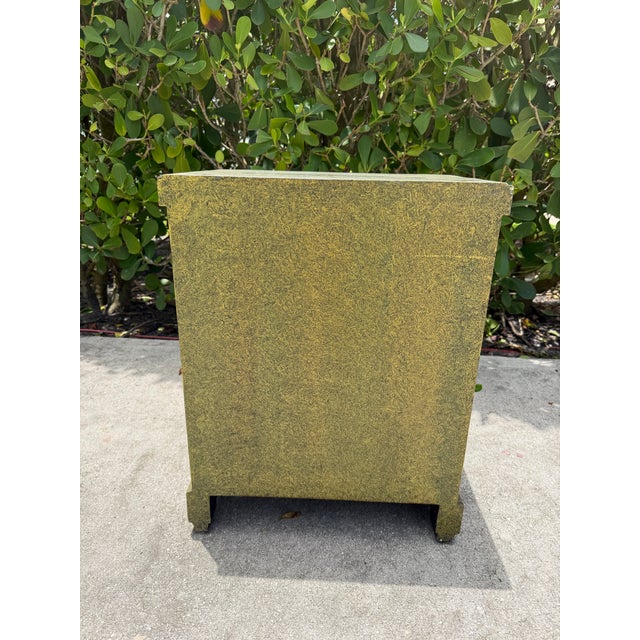 Wood Vintage Hand-Painted Florentine Style Commode Cabinet For Sale - Image 7 of 12