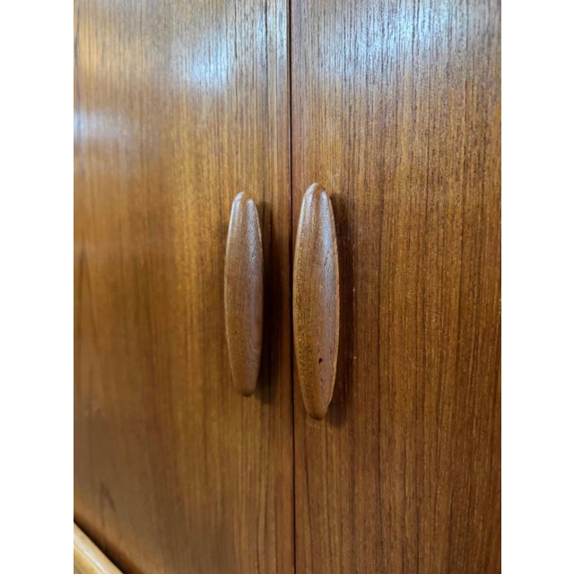 Mid 20th Century Danish Modern Teak Credenza by Dyrlund With Tambour Doors For Sale - Image 10 of 17
